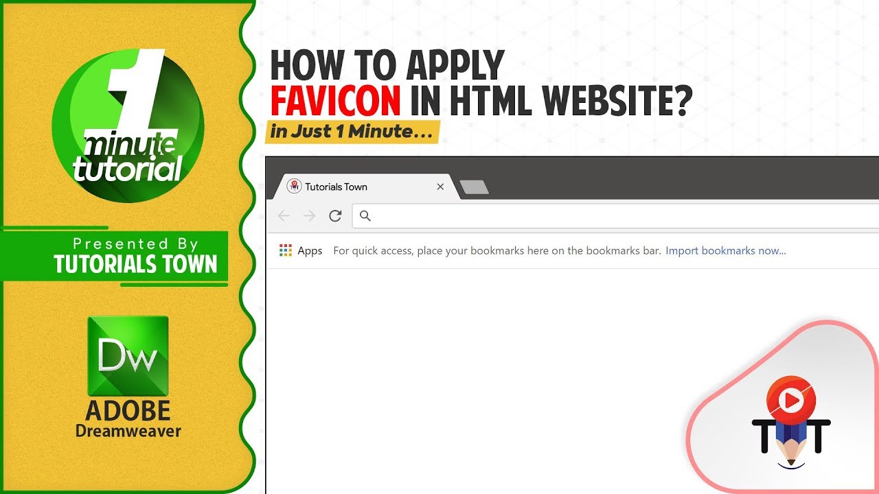 How to apply Favicon in HTML website | 1 Minute Video