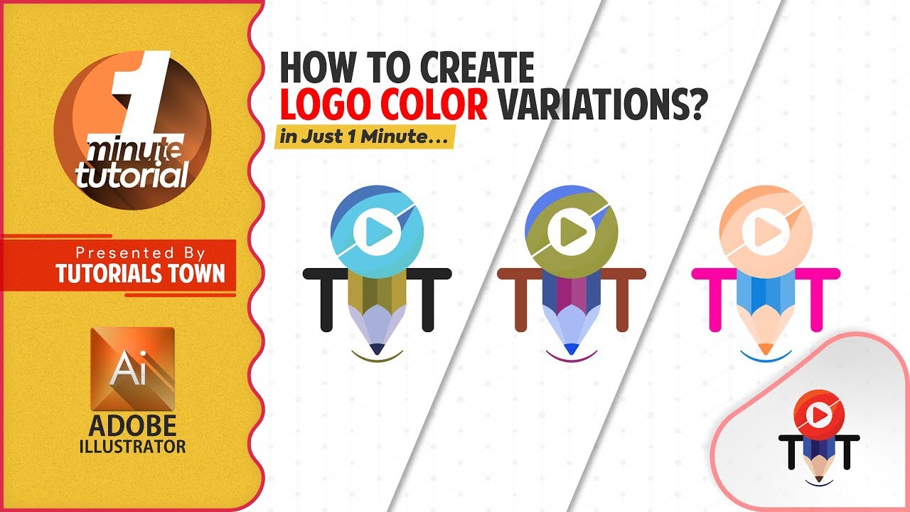 Make Logo Color Variation in Adobe Illustrator | 1 Minute Video