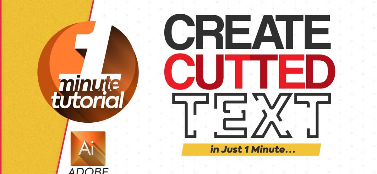 Trimmed Text in Adobe Illustrator | 1 Minute Video