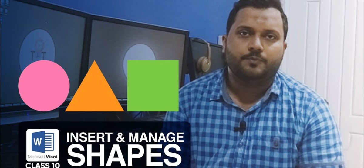 Insert & Manage Shapes | Class 10 | Microsoft Word Complete Training Course | اردو / हिंदी