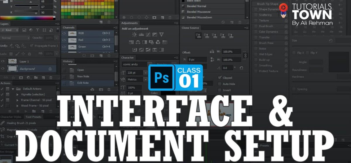 Interface & Document Setup | Photoshop Training | Class 01