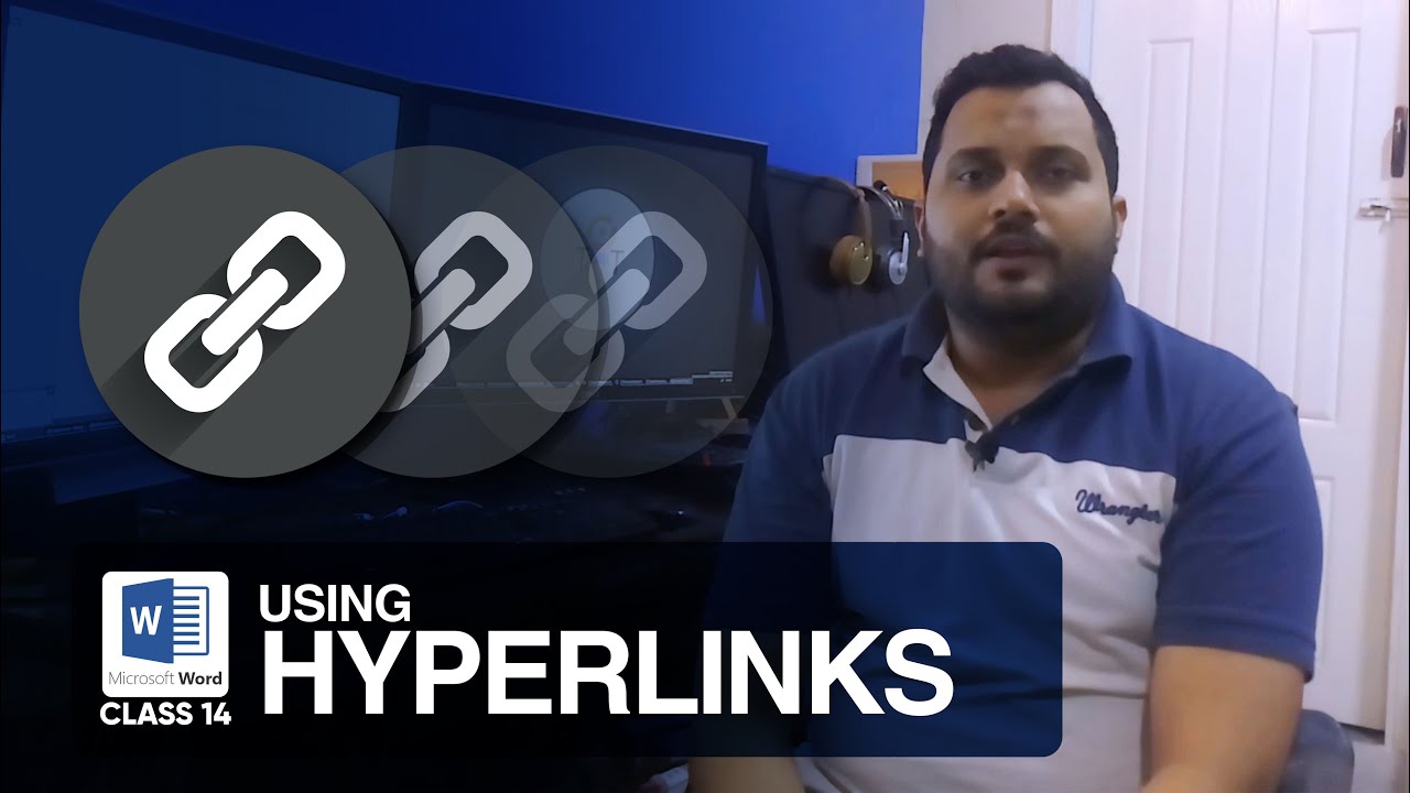 Using Hyperlinks | Class 14 | Microsoft Word Complete Training Course | اردو / हिंदी