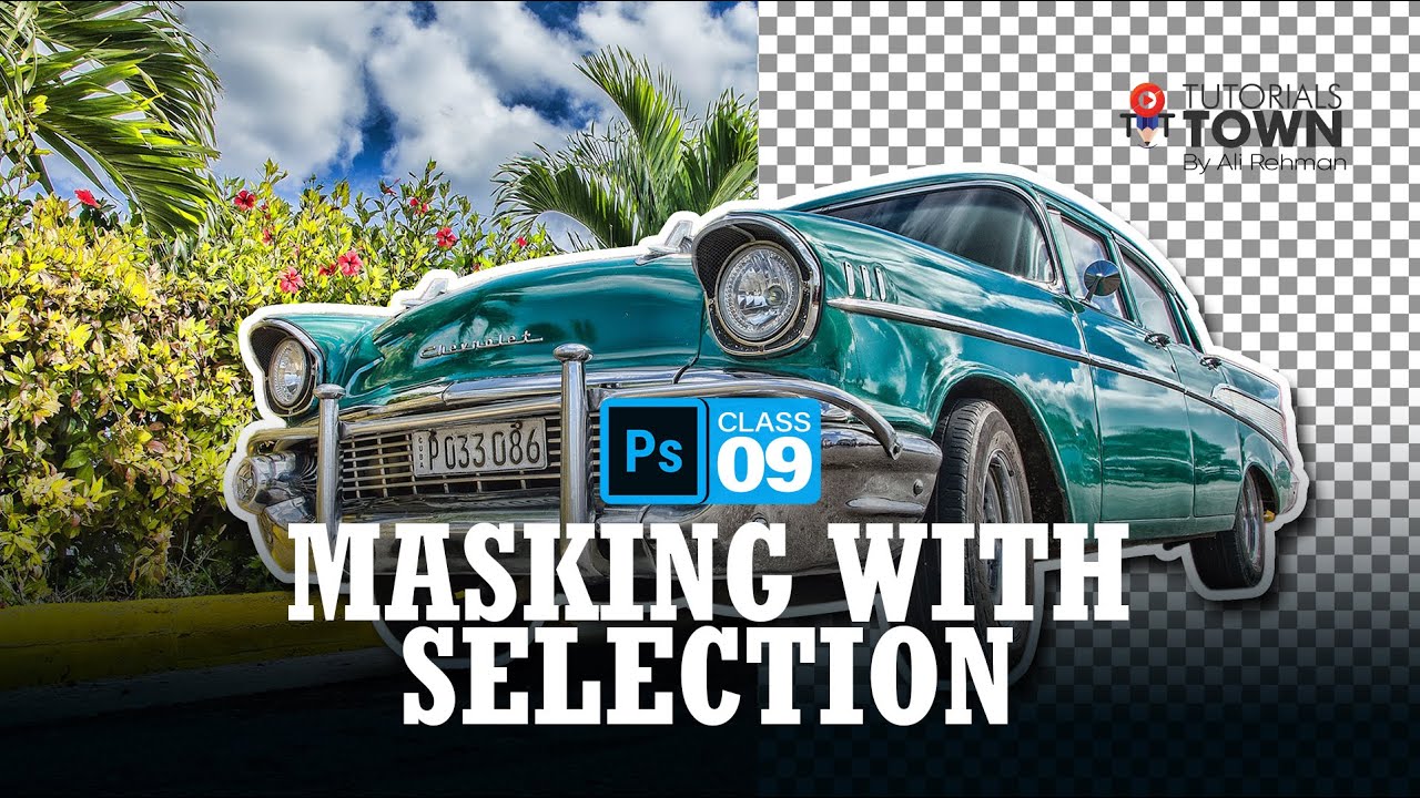 Layer Mask with Selections | Class 09 | Photoshop Training