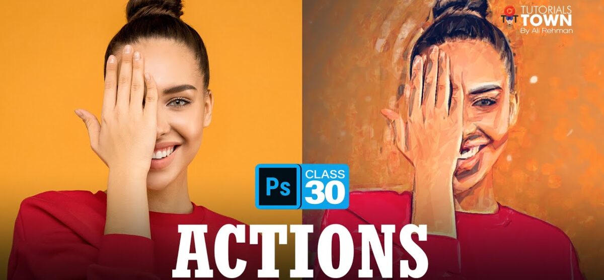 Applying Actions | Class 30 | Photoshop Training in Urdu/Hindi