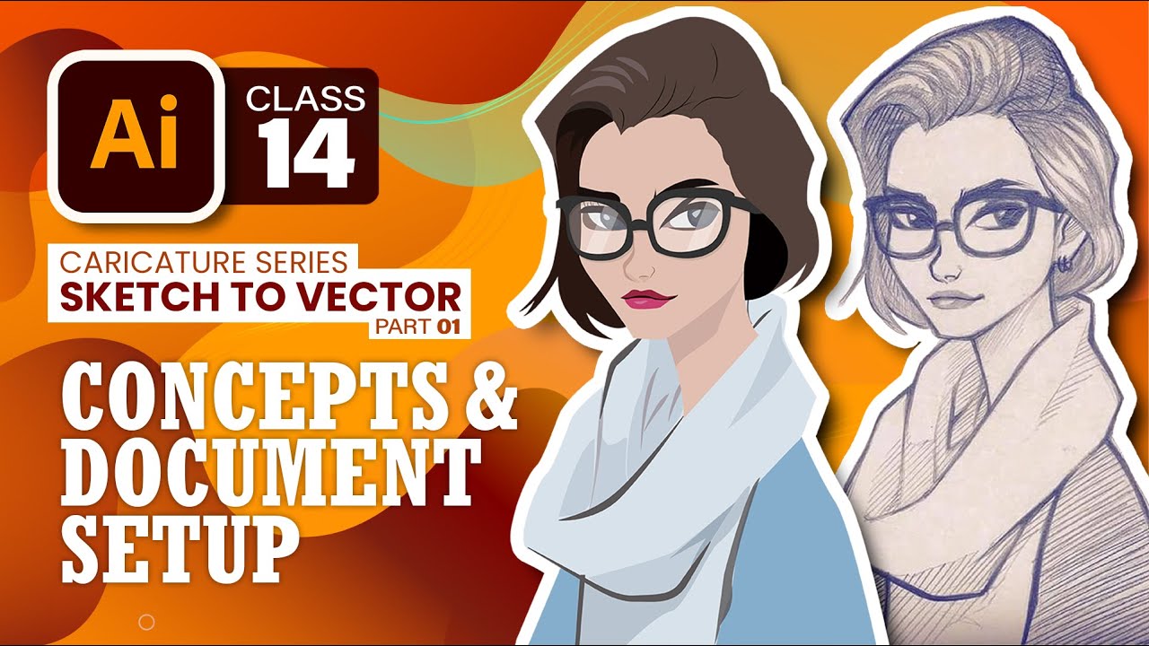 Concepts | Sketch to Illustration | Part1 | #14 | Adobe Illustrator Training Urdu/Hindi | Ali Rehman