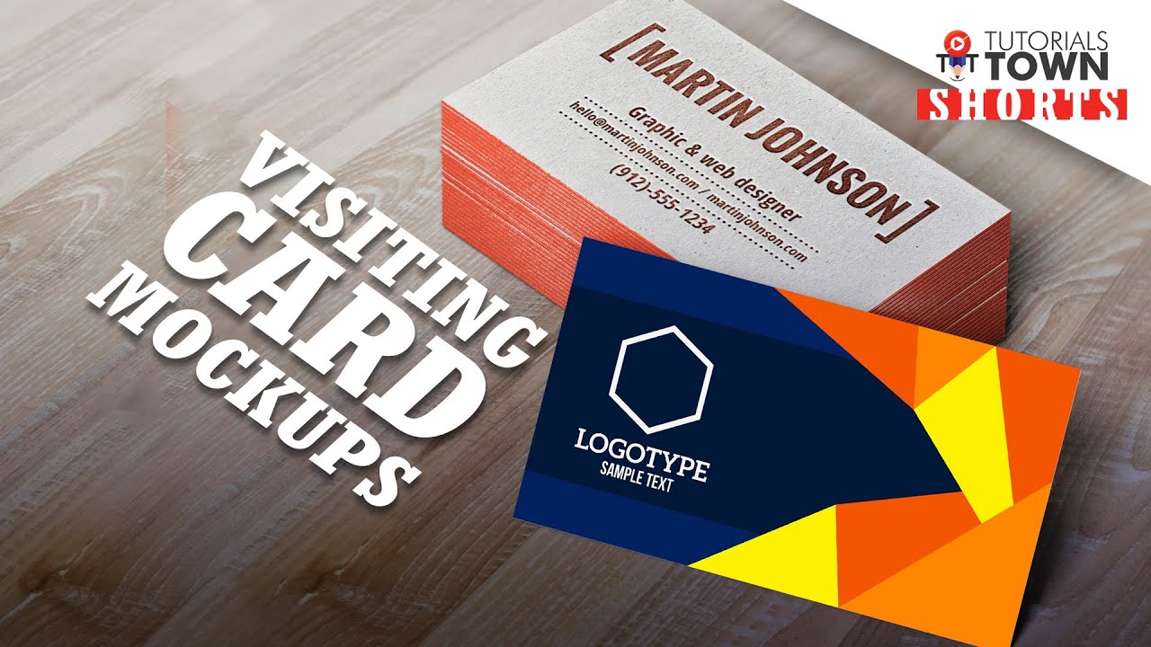 Visiting Card Mockup | Shorts by Tutorials Town