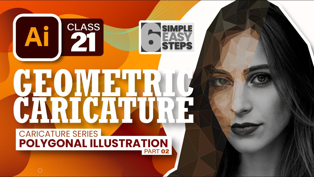 Low Poly Caricature | Polygonal Illustration # 2 | AI#21 | Adobe Illustrator by Ali Rehman