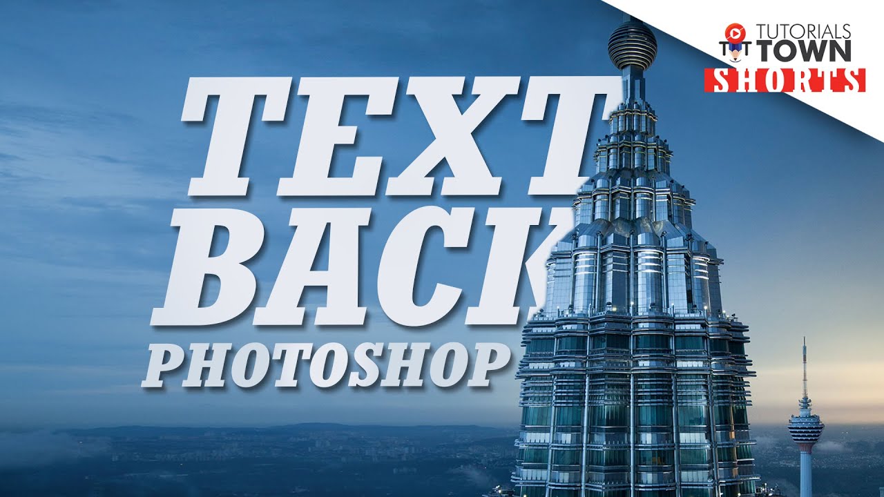 Text Back Effect in Photoshop | #Shorts by Tutorials Town