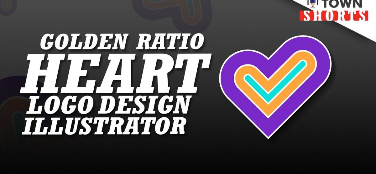 Golden Ratio Heart – Logo Design | #Shorts by Tutorials Town