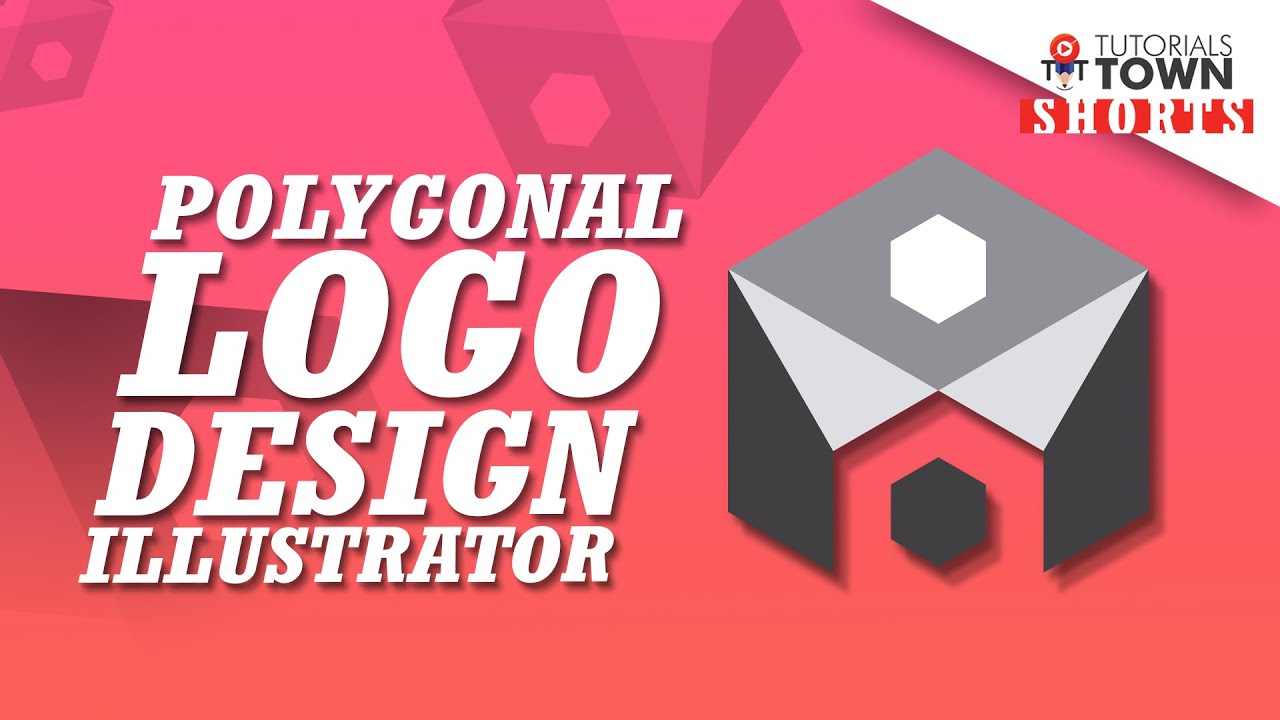 Polygonal Logo Design | Shorts by Tutorials Town