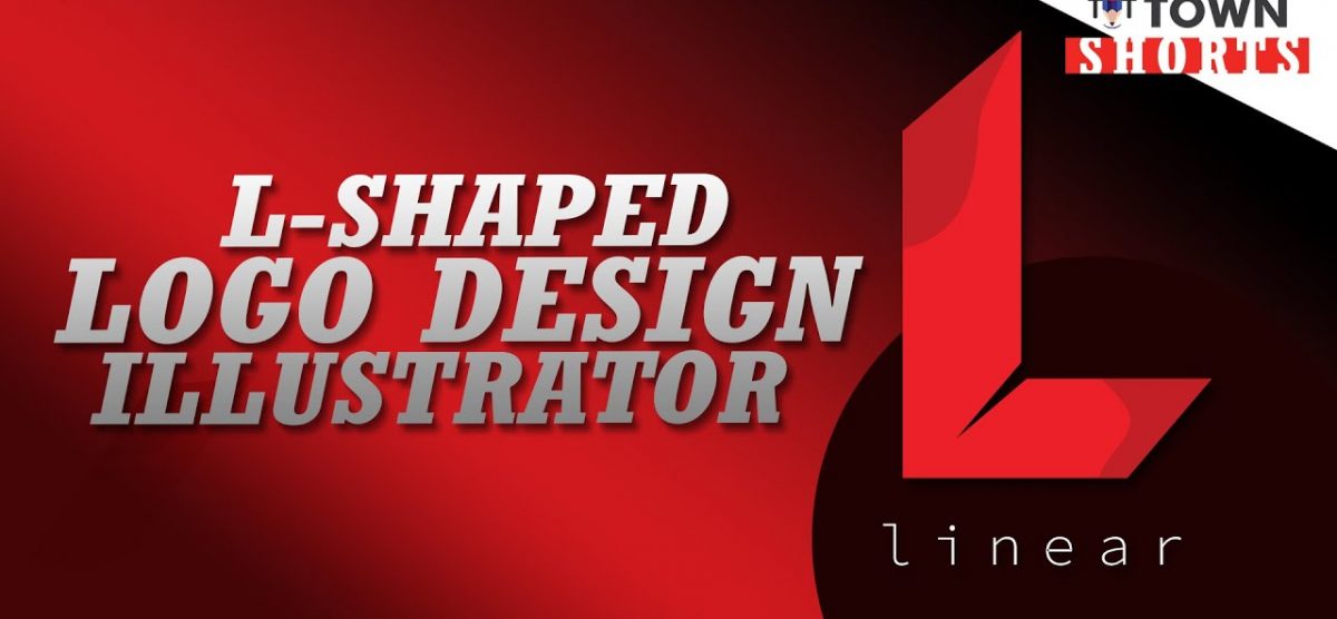 L-Shaped | Linear Logo Design | #Shorts by Tutorials Town