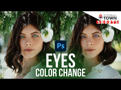 Eyes Color Change | Photoshop | #Shorts