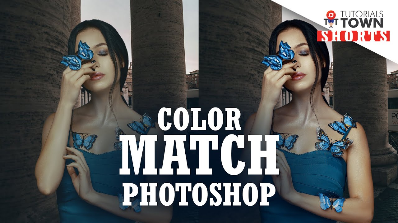 Color Match with Background | Adobe Photoshop | #Shorts