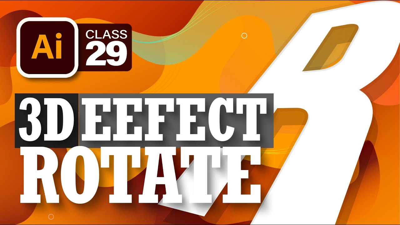 3d Rotate Effect | #29 | Adobe Illustrator Training Urdu/Hindi