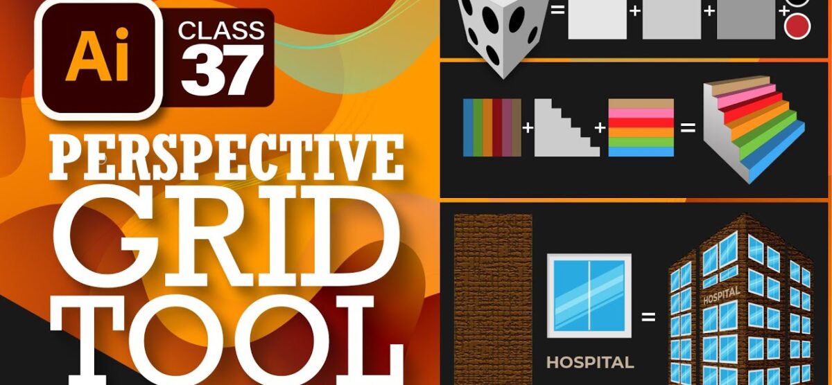 Perspective Grid Tools | #37 | Adobe Illustrator Training Urdu/Hindi