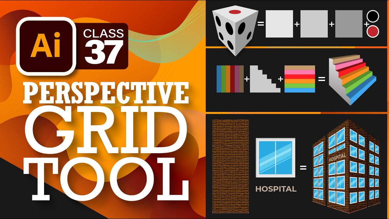 Perspective Grid Tools | #37 | Adobe Illustrator Training Urdu/Hindi