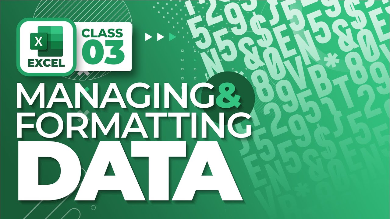 Managing & Formatting Data | #03 | Excel Complete Training | اردو / हिंदी`