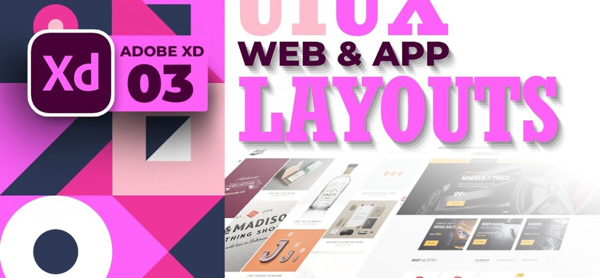 Web & App Layouts | #03 | Adobe XD | Urdu & Hindi