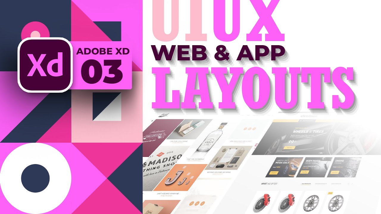 Web & App Layouts | #03 | Adobe XD | Urdu & Hindi