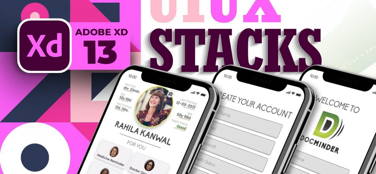 How to Make Stacks in Adobe XD | #13 | Urdu & Hindi