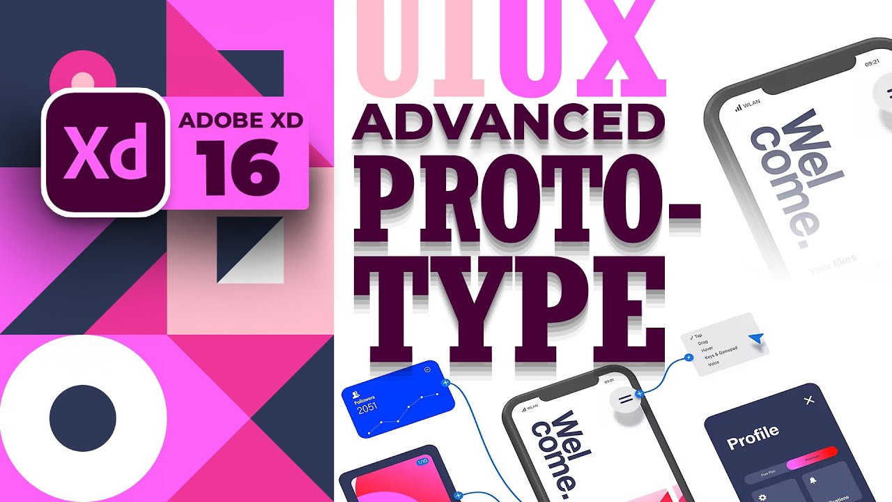 How to create advanced prototypes in Adobe XD in Urdu and Hindi | #16