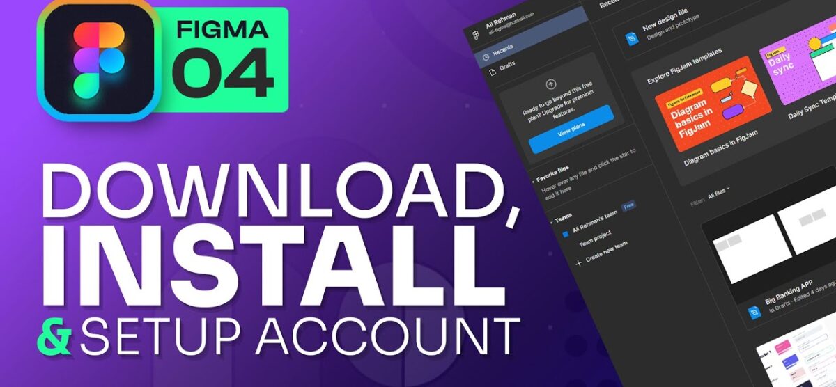 Getting Started with Figma: Download, Install, and Account Setup | Class 04 | Urdu / Hindi