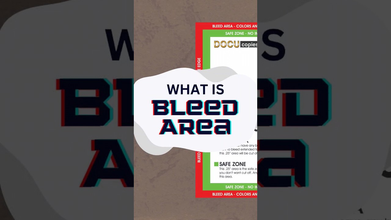 What is the Bleed Area? #shorts #printing